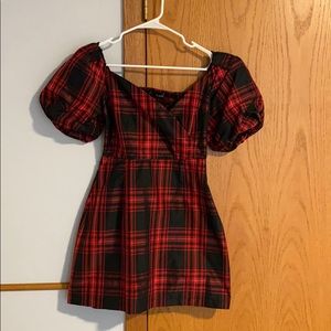 Red and Black Gingham Dress